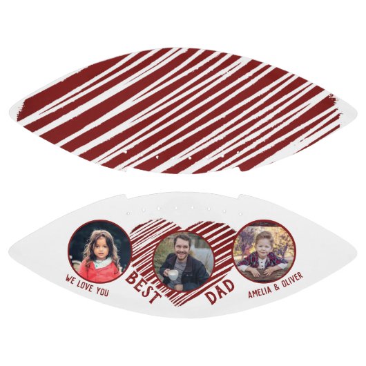 Dag 3 Foto collage beste vader Red Heart vader American Football (Panelen)