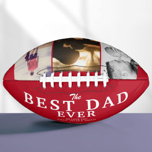 Dag 3 Foto Collage van beste pap Ever Red Father American Football