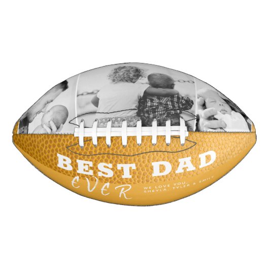 Dag 3 Foto Collage van beste vader Leather Vader American Football (Voorkant)