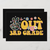 Dag 3e klas Groovy laatste dag op school Kaart (Voorkant / Achterkant)