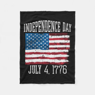 Dag 4 juli 1776 4 juli Amerika Mannen Vrouwen Kind Fleece Deken