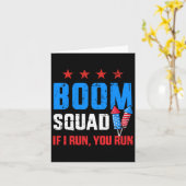 Dag 4 van juli Boom Squad als ik je ren Kaart (Gele Bloem)