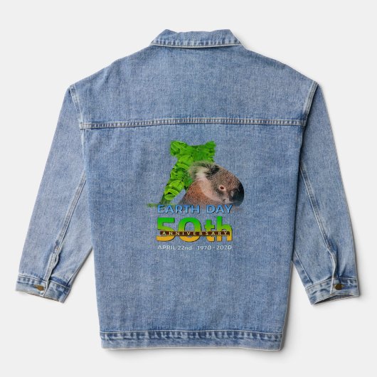 Dag 50e Jubileum Koala Beer Silhouet Denim Jacket (Achterkant)