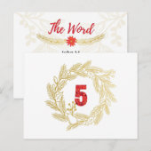 Dag 5. Namen van Jezus | Het woord |Briefkaart toe Briefkaart (Voorkant / Achterkant)