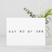 dag 60 van 366 SCHRIKKELDAG Kaart (Staand voorkant)