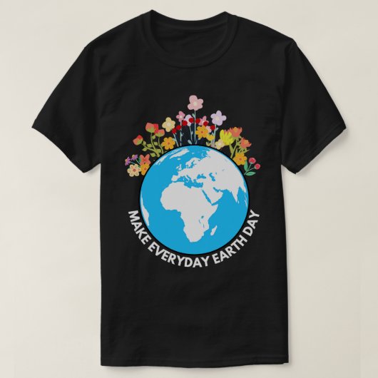 Dag 6 van de alledaagse Aarde T-shirt (Design voorkant)