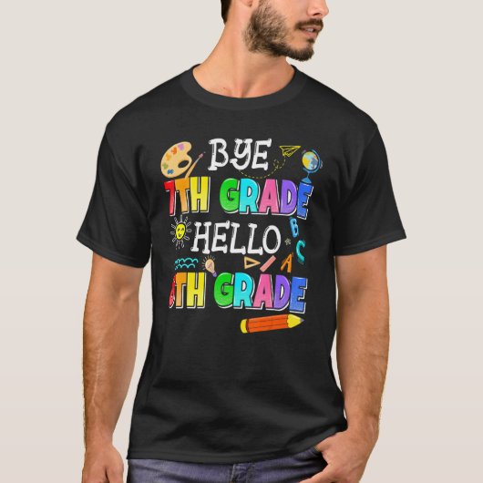 Dag 7e graad Hallo 8e graad hier kom ik terug tot T-shirt (Voorkant)
