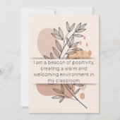 Dag 8 Bevestiging van de leerkracht Dagelijkse Kaa (Voorkant)