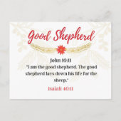 Dag 8. Namen van Jezus | Good Shepherd | Advent Briefkaart (Achterkant)