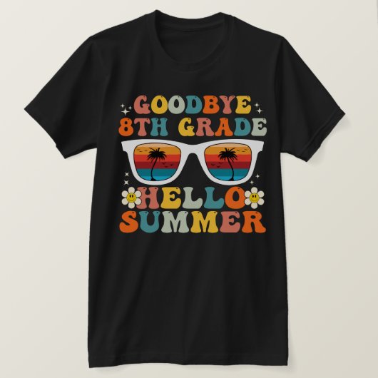 Dag 8e graad Hallo Zomer Achtste graad T-shirt (Design voorkant)