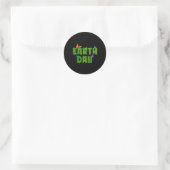 Dag 9 van de Aarde Ronde Sticker (Tas)