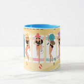 Dag aan het strand mok (Midden)