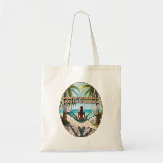 Dag aan het strand tote bag (Voorkant)