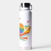 dag aan het strand waterfles (Achterkant)