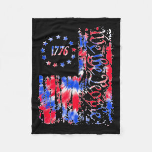 Dag Amerikaanse Vlag Patriottisch 1776 Wij De Tie  Fleece Deken