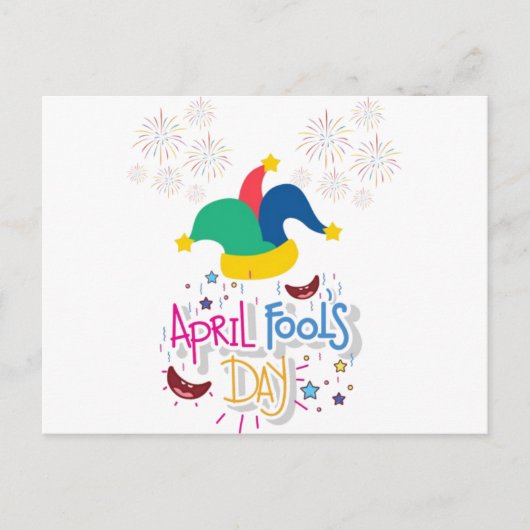 dag april briefkaart (Voorkant)
