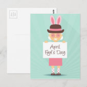 dag april briefkaart (Voorkant / Achterkant)