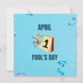 Dag april feestdagenkaart (Voorkant)