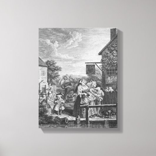 Dag, Avond, 1738 Canvas Afdruk (Voorkant)
