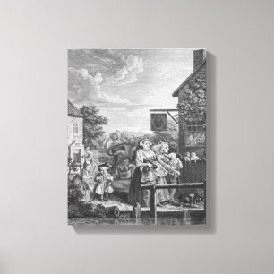 Dag, Avond, 1738 Canvas Afdruk