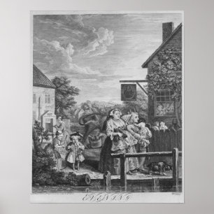 Dag, Avond, 1738 Poster