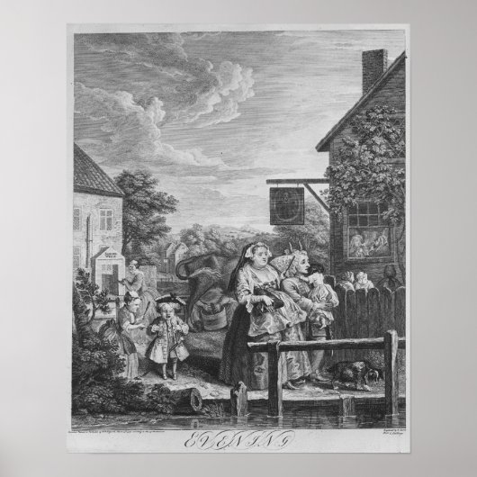 Dag, Avond, 1738 Poster (Voorkant)