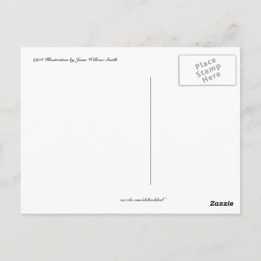 Dag, Baby Nursery Rhyme Briefkaart (Achterkant)