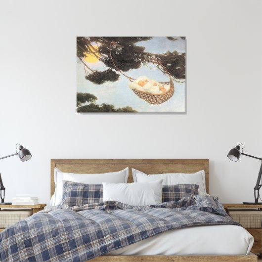 Dag, Baby Nursery Rhyme Canvas Afdruk (Insitu (Slaapkamer))