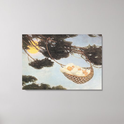 Dag, Baby Nursery Rhyme Canvas Afdruk (Voorkant)