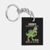 Dag Basisschool, Hallo Middelbare School T Rex Sleutelhanger (Voorkant Links)