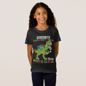 Dag basisschool, hallo middelbare school T Rex T-shirt (Voorkant volledig)