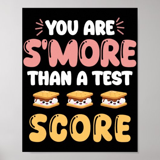 Dag ben je meer dan een test score leraar student poster (Voorkant)