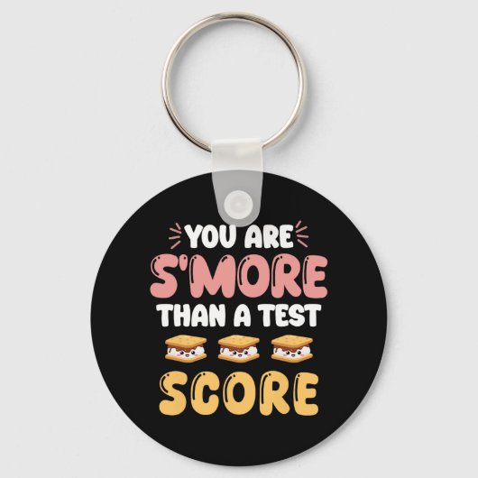 Dag ben je meer dan een test score leraar student sleutelhanger (Voorkant)