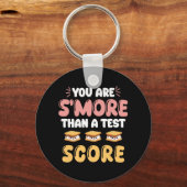 Dag ben je meer dan een test score leraar student sleutelhanger (Voorkant)