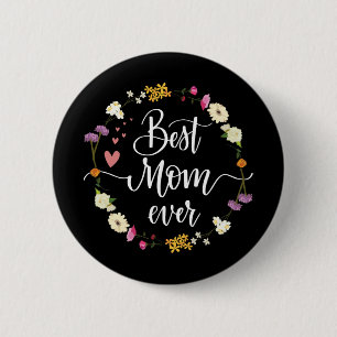 Dag Beste Mam Ooit Gifts Van Dochter Zoon Mam Kind Ronde Button 5,7 Cm