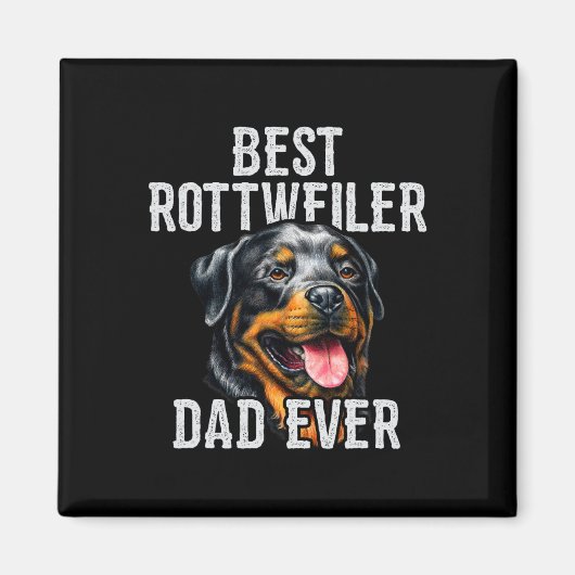 Dag. Beste rottweiler vader ooit hond vader Magneet (Voorkant)