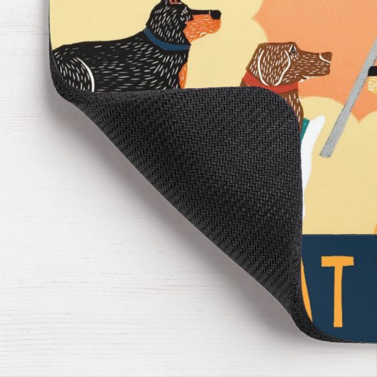 Dag bij de Beach Mousepad - Stephen Huneck Muismat (Hoek)