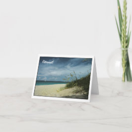 Dag bij de Beach Retirement Card Kaart