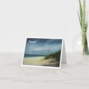 Dag bij de Beach Retirement Card Kaart