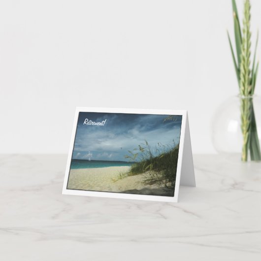 Dag bij de Beach Retirement Card Kaart (Voorkant)