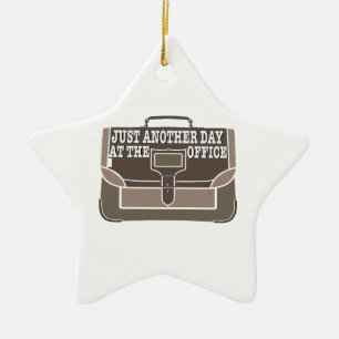 Dag bij de Kantoor Keramisch Ornament