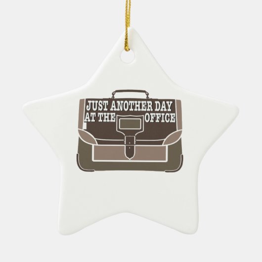 Dag bij de Kantoor Keramisch Ornament (Voorkant)