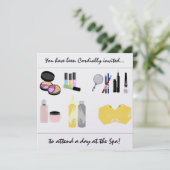 Dag bij de Spa-uitnodigingen Kaart (Staand voorkant)