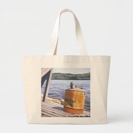 Dag bij het meer van 1996 grote tote bag (Voorkant)