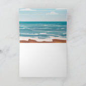Dag bij het strand bedankkaart (Binnen)