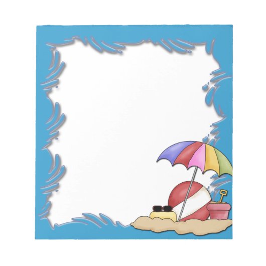 Dag bij het strand Notitieblok (Voorkant)