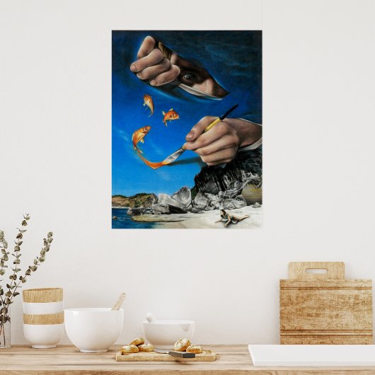 Dag bij het strand poster (Keuken)