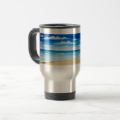 Dag bij het strand reisbeker (Voorkant links)