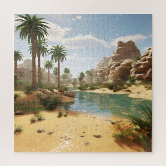 Dag bij Oasis Legpuzzel (Verticaal)