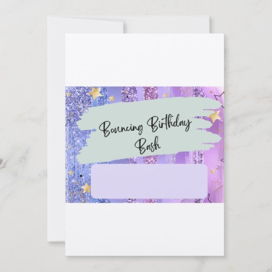 Dag binnenste, trampoline park verjaardagsuitnodig kaart (Voorkant)